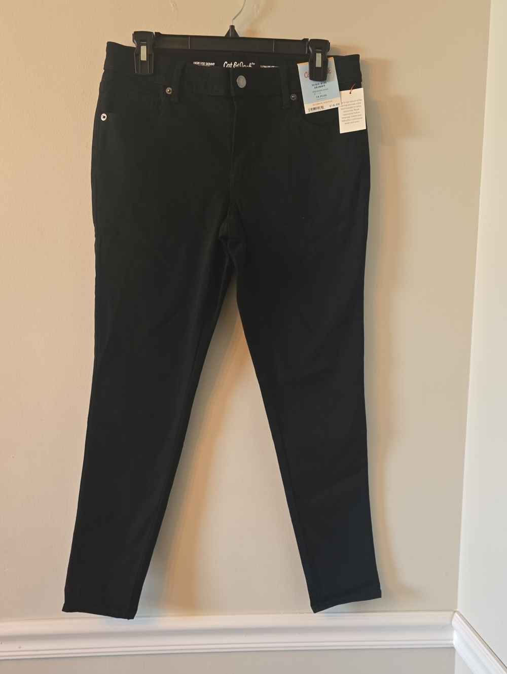 Cat & Jack Girls High Rise Skinny Jeans Size 14 Plus